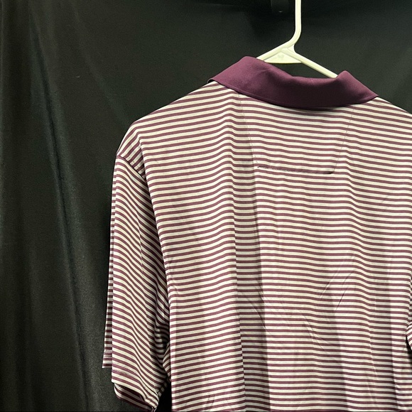 FALDO Claret & Green Polo Golf Shirt - Picture 4 of 6